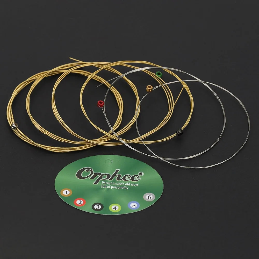 Orphee TX620 Acoustic Guitar Strings – 6pcs Phosphor Bronze, Extra Light