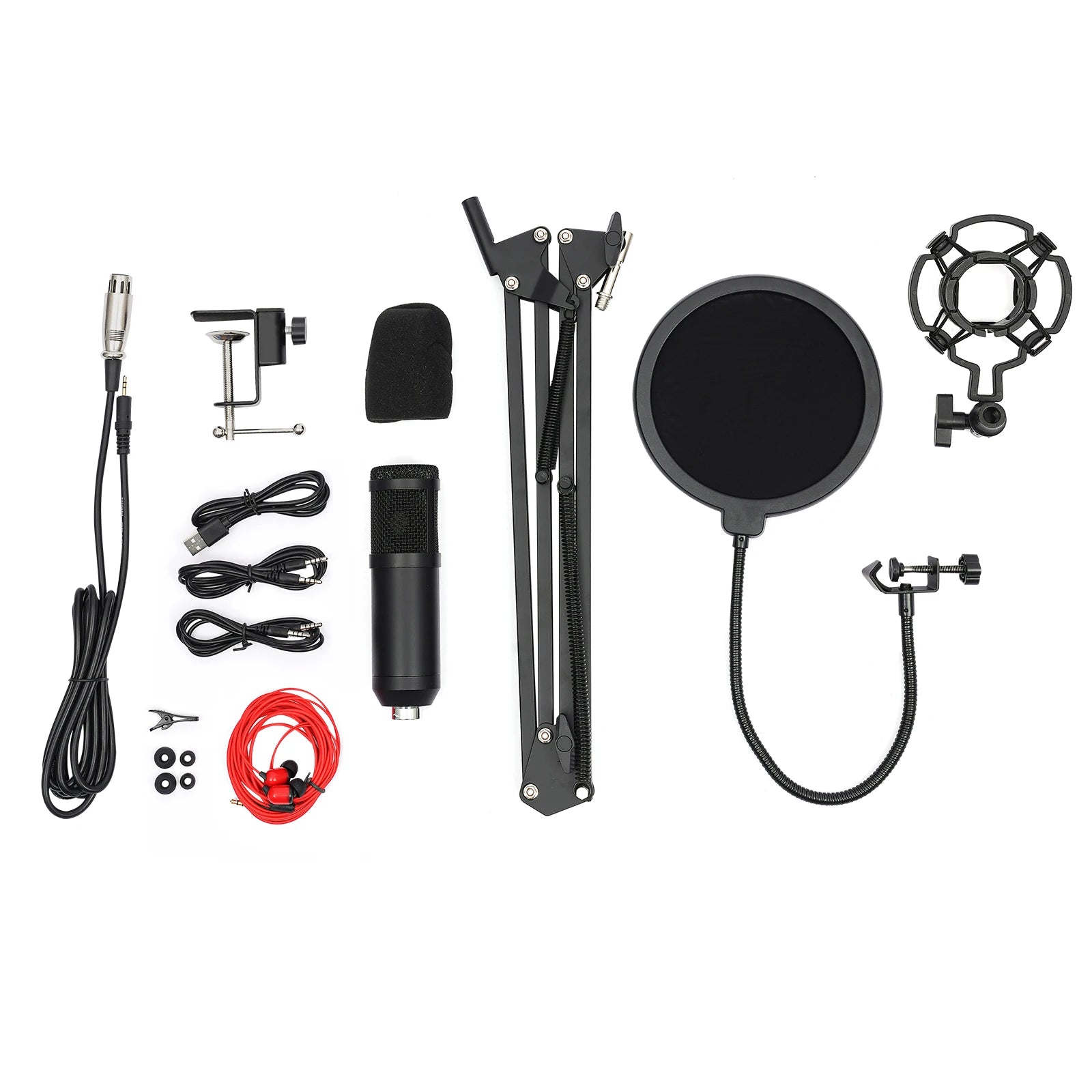Podcast Sound Card Bundle – BM800 Mic with 192kHz Audio & Effects