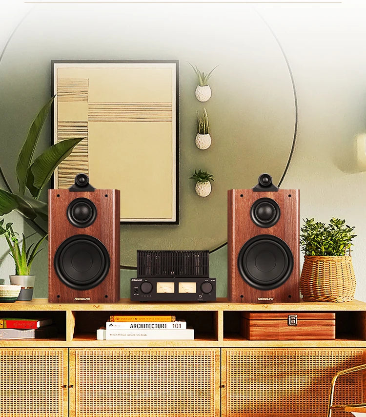 HiFi 6.5" Three-Way Passive Bookshelf Speaker – 120W Home Theater Audio