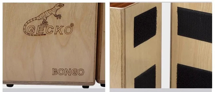 Solid Wood Bongo Cajon Drum – Travel Hand Percussion