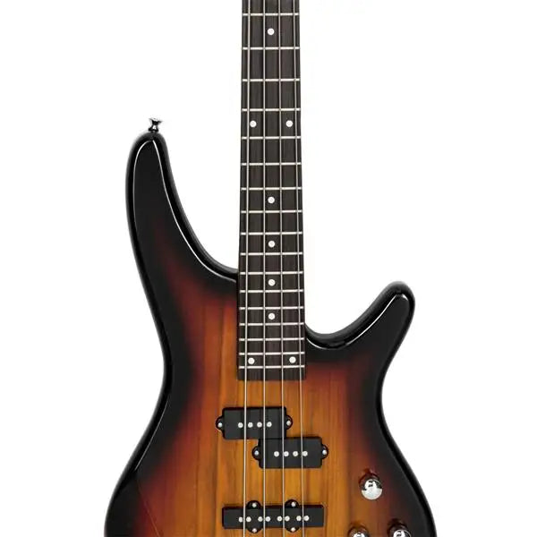 GIB 4-String Electric Bass Guitar – 24 Frets, Sunset Finish