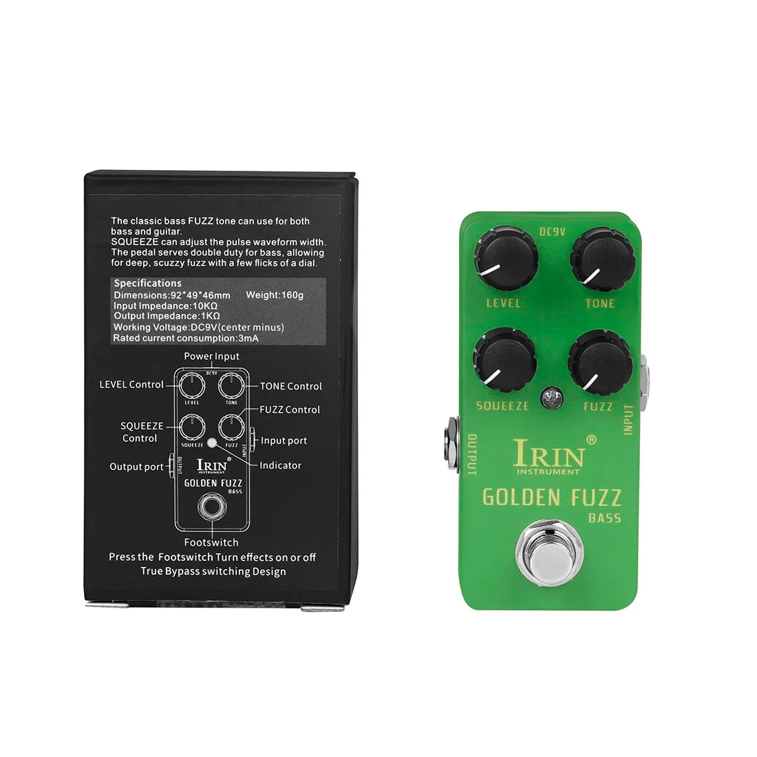 IRIN Aluminium Guitar Pedal – Vintage & Multi-Effects
