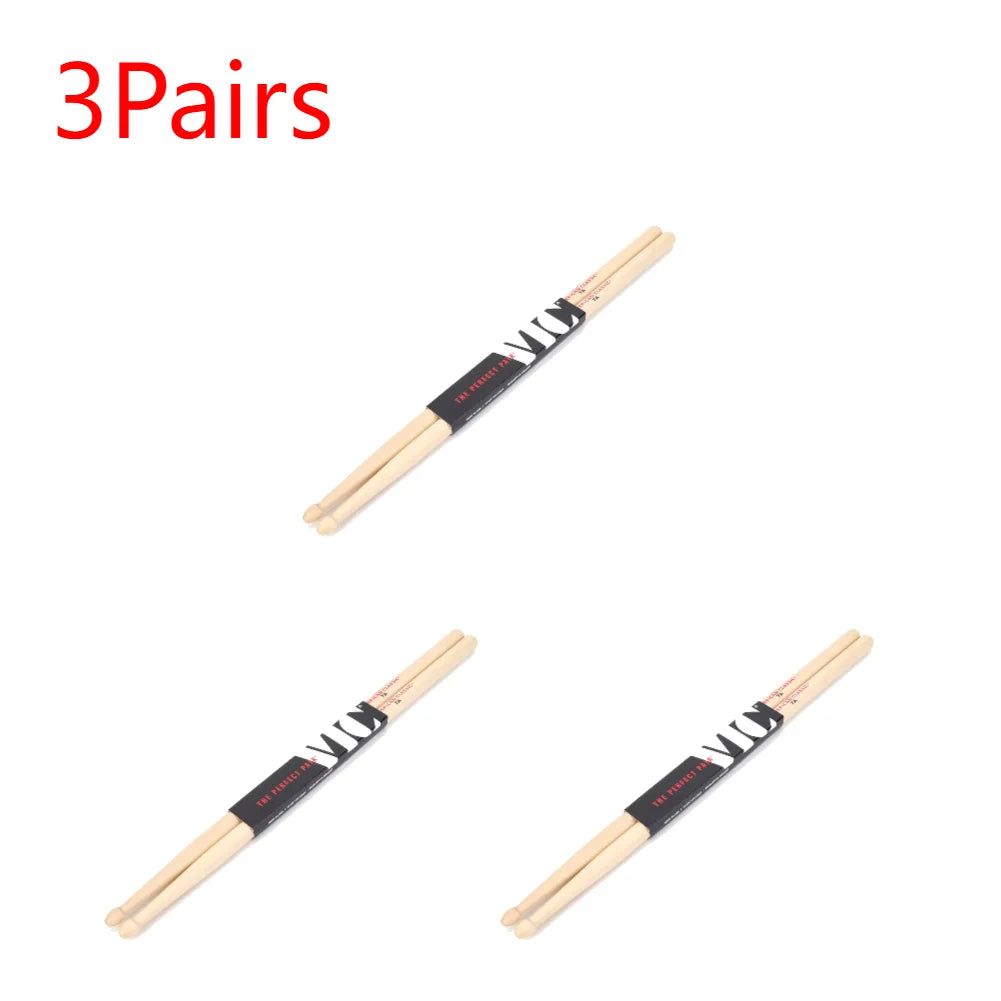10-Piece American Hickory Drumsticks – Jazz & Multi-Use