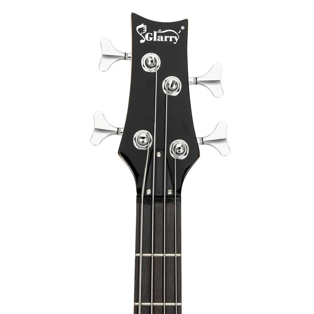 GIB 4-String Electric Bass Guitar – 24 Frets, Sunset Finish