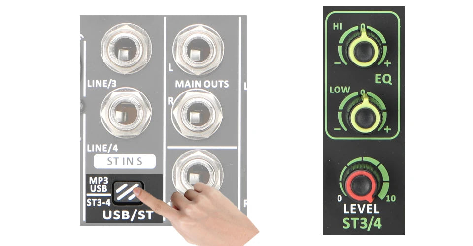 LOMEHO AM-AX6 Mini 6-Channel Sound Mixer – DSP, USB & Bluetooth