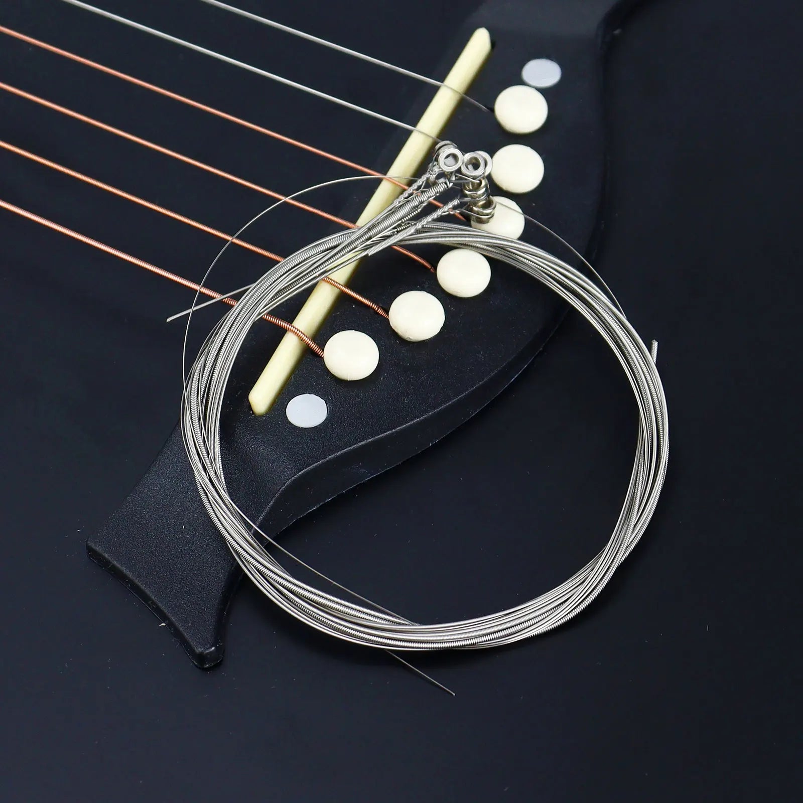 6-Piece Electric Guitar Strings – Nickel-Plated High Carbon Steel