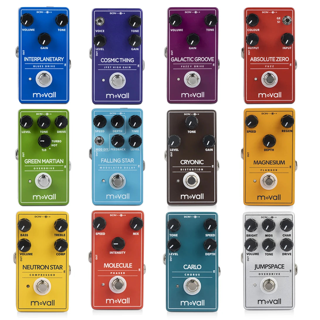 FallinMovall G Star Multi-Effect Guitar Pedal – Delay, Overdrive, Distortion, Fuzz & More