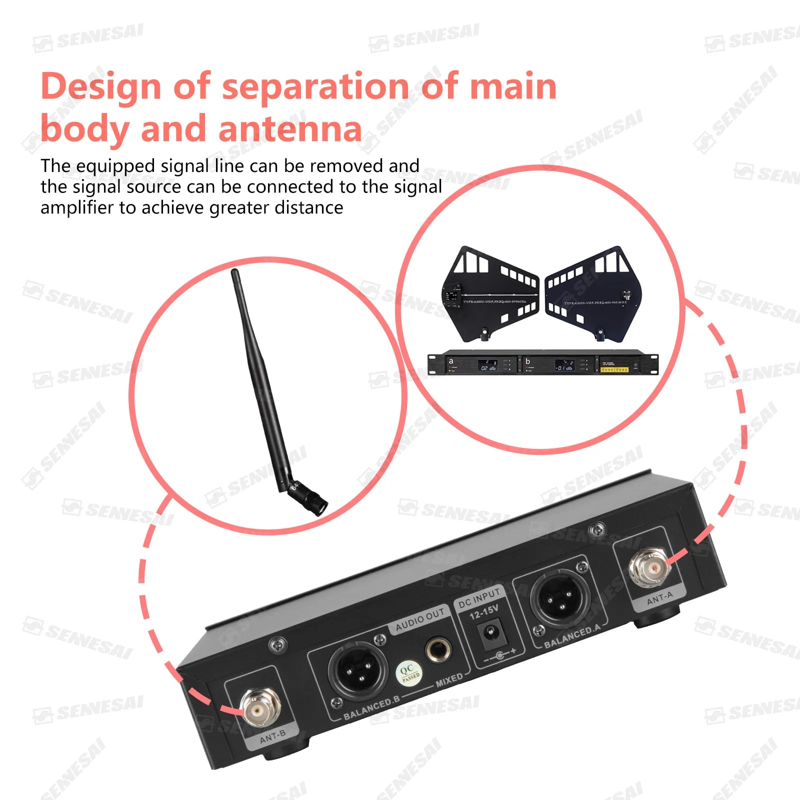 SENNESAI EW100G3 Dual Wireless Microphone System – UHF 2-Channel