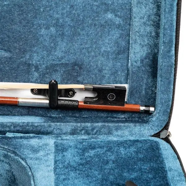 4/4 Spruce Violin – Natural Wood with Rectangular Case & Octagonal Bow