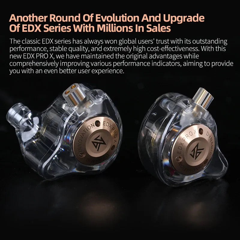 KZ EDX Pro X In-Ear Headphones – Hi-Fi Bass Earphones