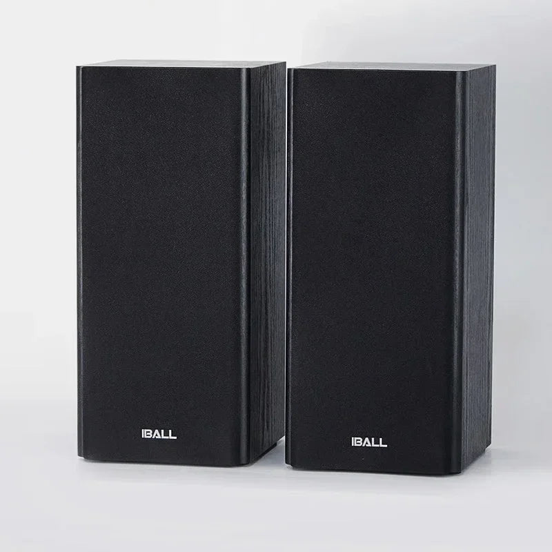 IBALL-X5 4" Bookshelf Speakers – Powered Studio Monitors 60W Pair