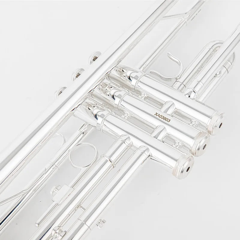 Jupiter JTR-1100SQ Bb Trumpet – Silver-Plated Brass with Case
