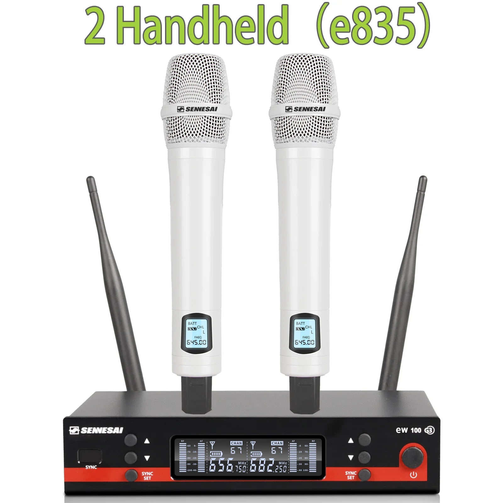SENNESAI EW100G3 Dual Wireless Microphone System – UHF 2-Channel