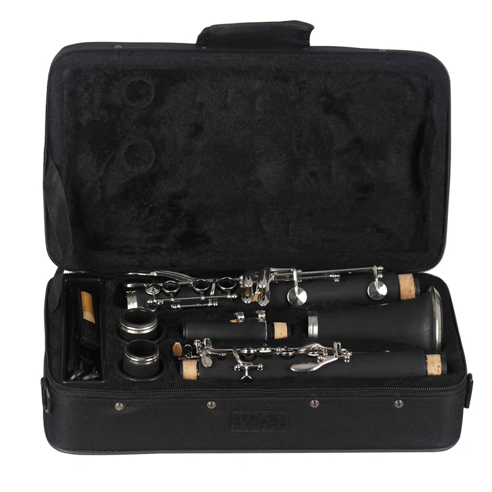 SLADE Bb Clarinet – 17-Key Bakelite Woodwind Instrument with Box & Reed