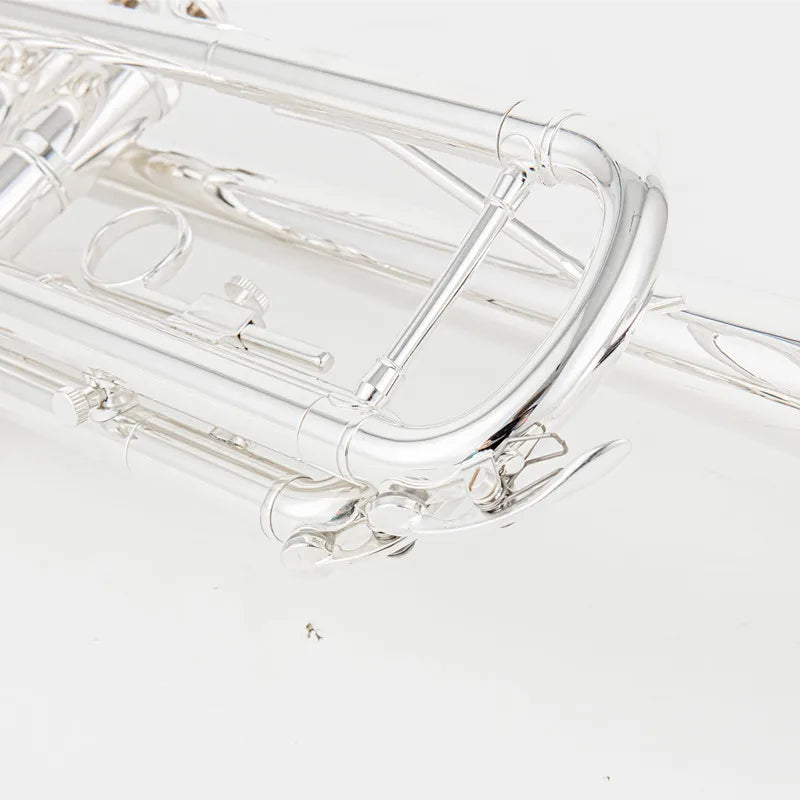 Jupiter JTR-1100SQ Bb Trumpet – Silver-Plated Brass with Case
