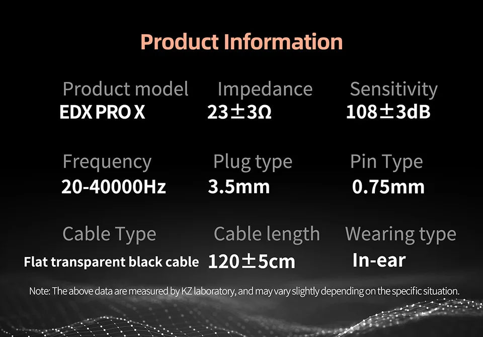KZ EDX Pro X In-Ear Headphones – Hi-Fi Bass Earphones