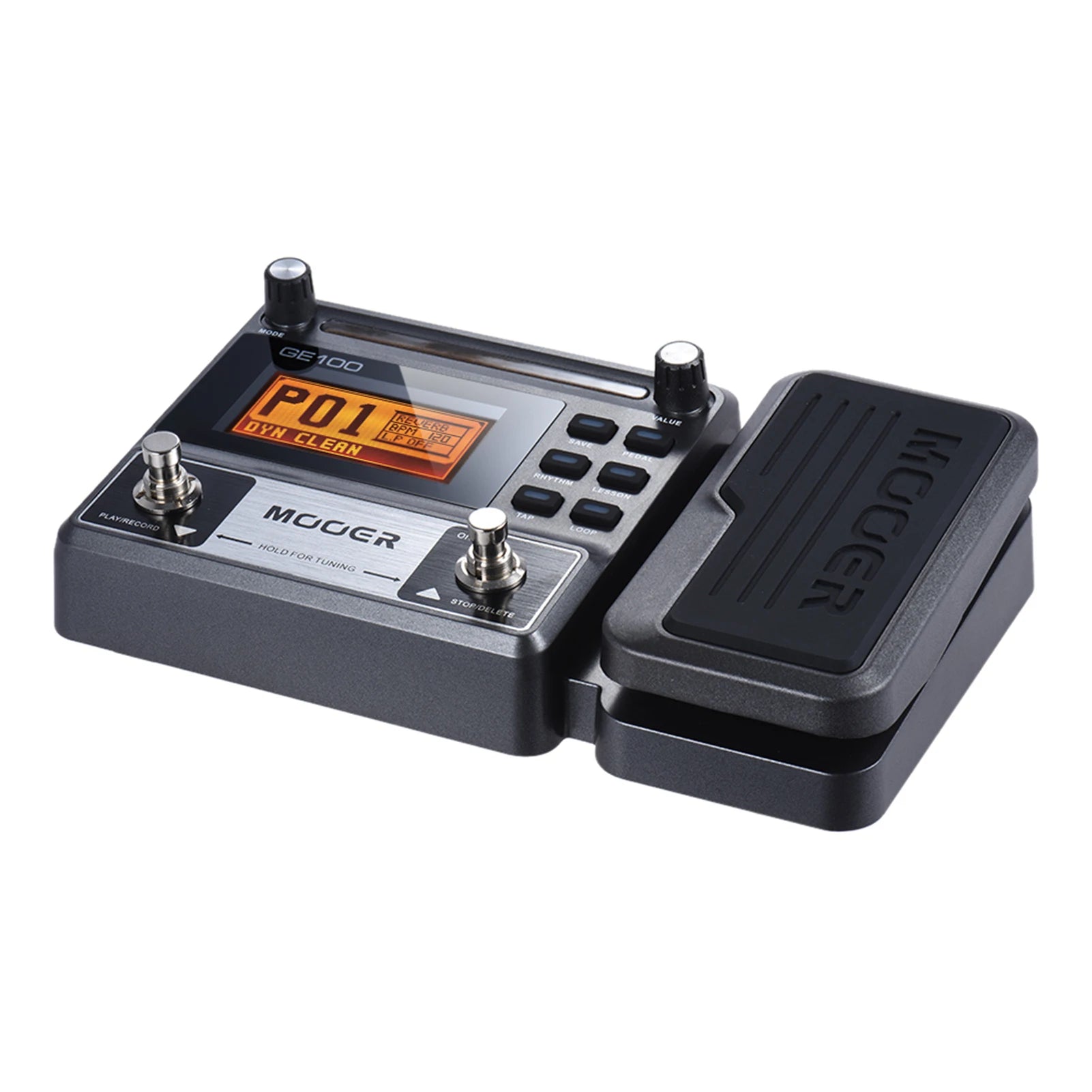 MOOER GE100 Guitar Multi-Effects Processor – Loop Recording & Tuner