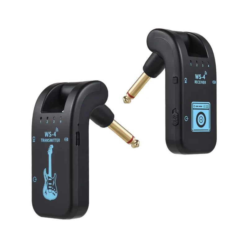2.4G Wireless Guitar System – Rechargeable Transmitter & Receiver for Bass/Electric