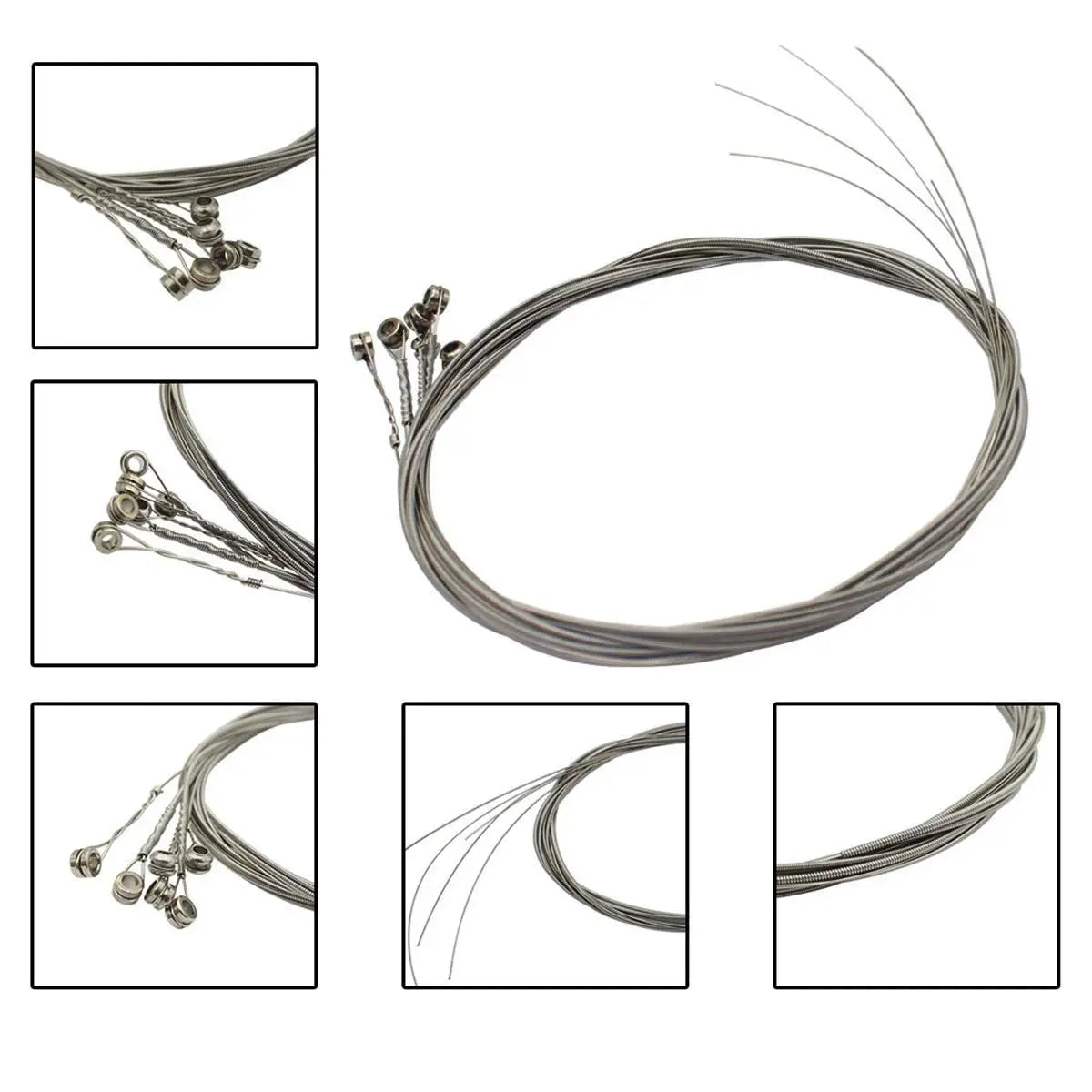 6-Piece Electric Guitar Strings – Nickel-Plated High Carbon Steel