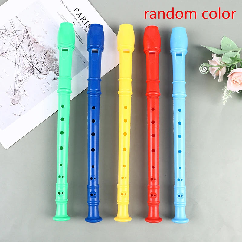 8-Hole Plastic Recorder – Colorful Woodwind Instrument