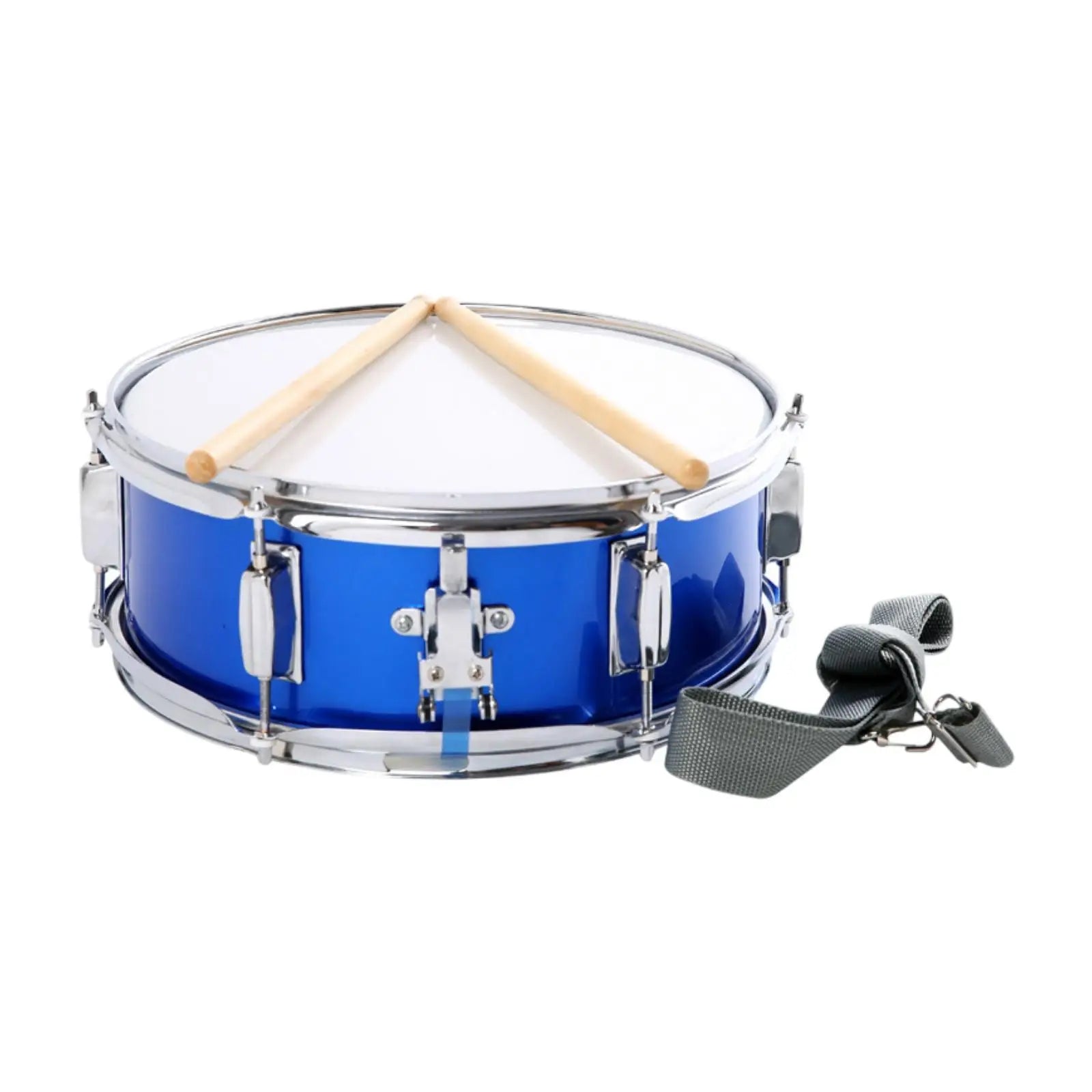 13" Blue Snare Drum with Strap – Educational Instrument