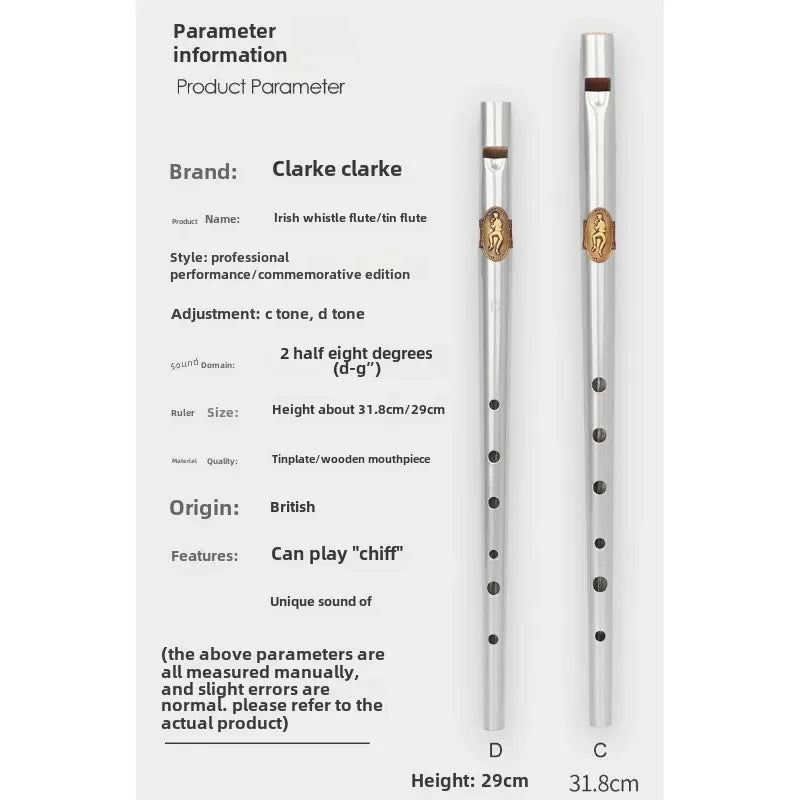 Bamboo Flute & Clarke Recorder – High D C Key Student Woodwind Instrument