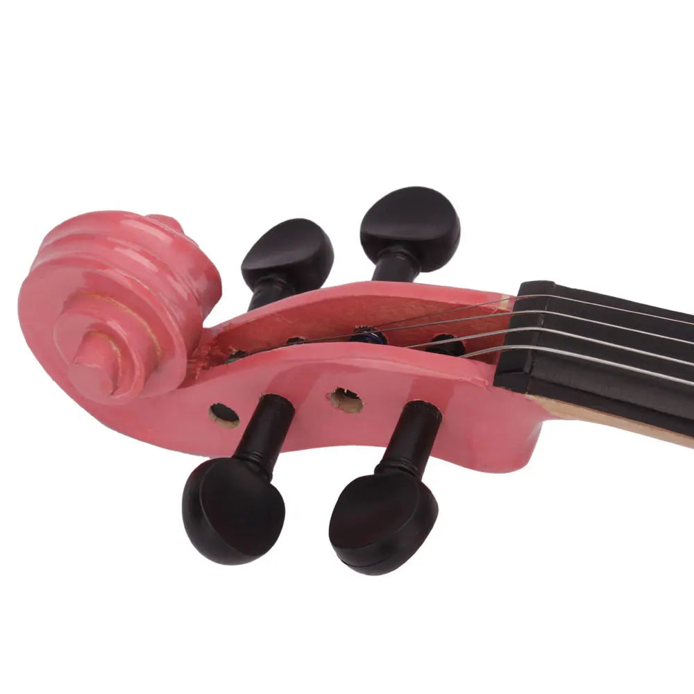 1/4 Acoustic Violin Set – Pink with Case & Bow