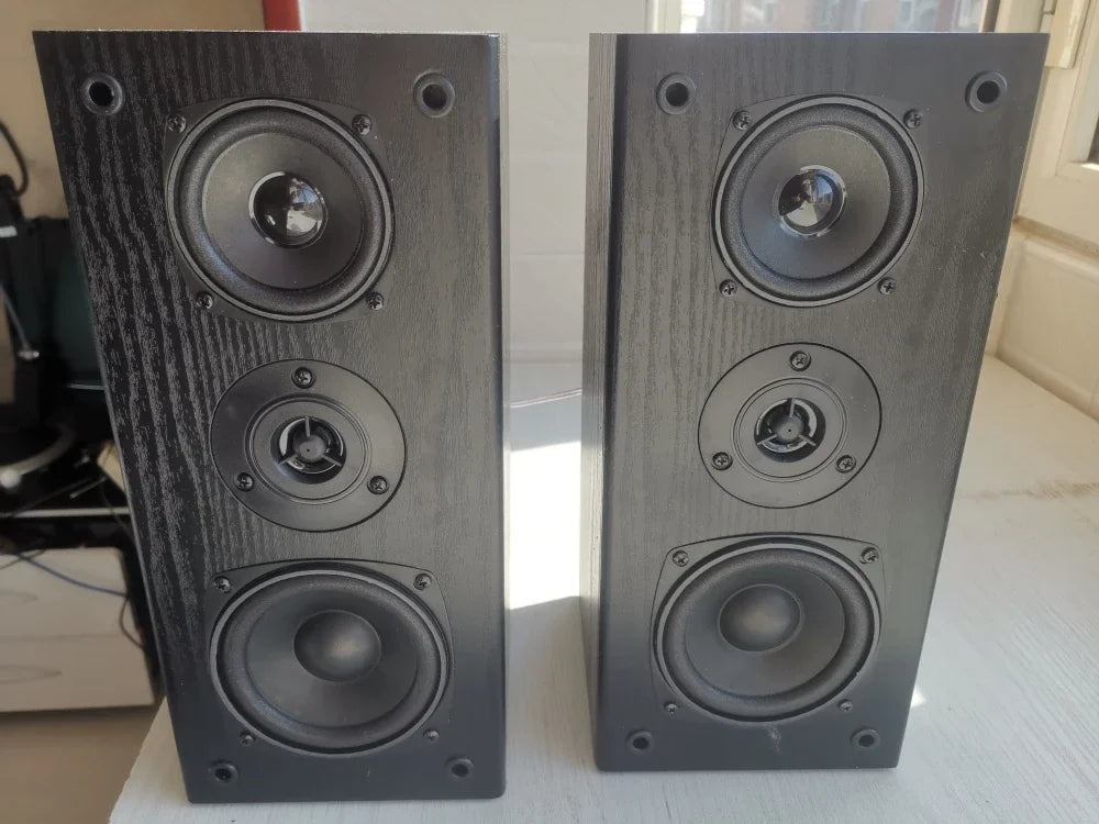 IBALL-X5 4" Bookshelf Speakers – Powered Studio Monitors 60W Pair