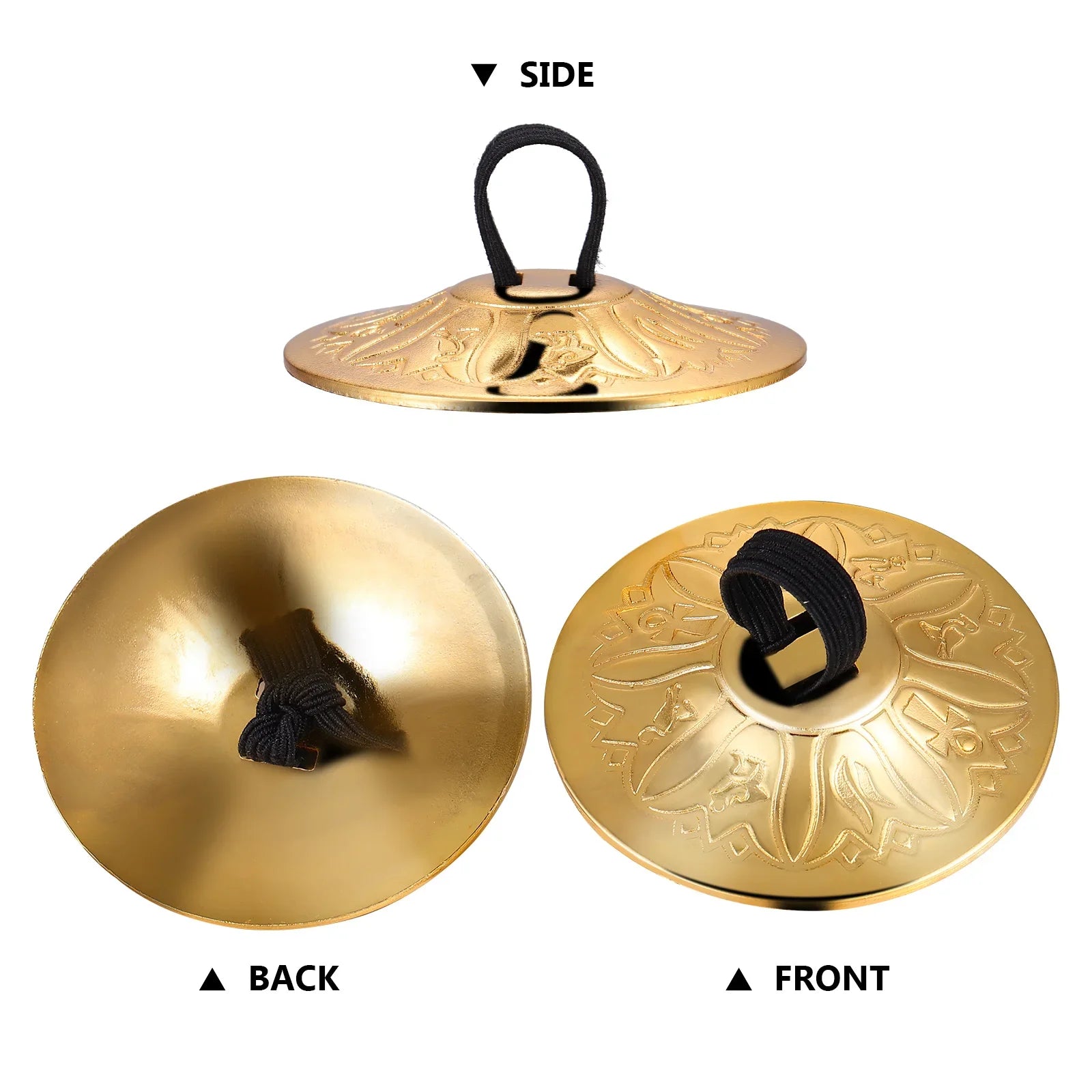 4pcs Copper Finger Cymbals – Belly Dance Mini Percussion