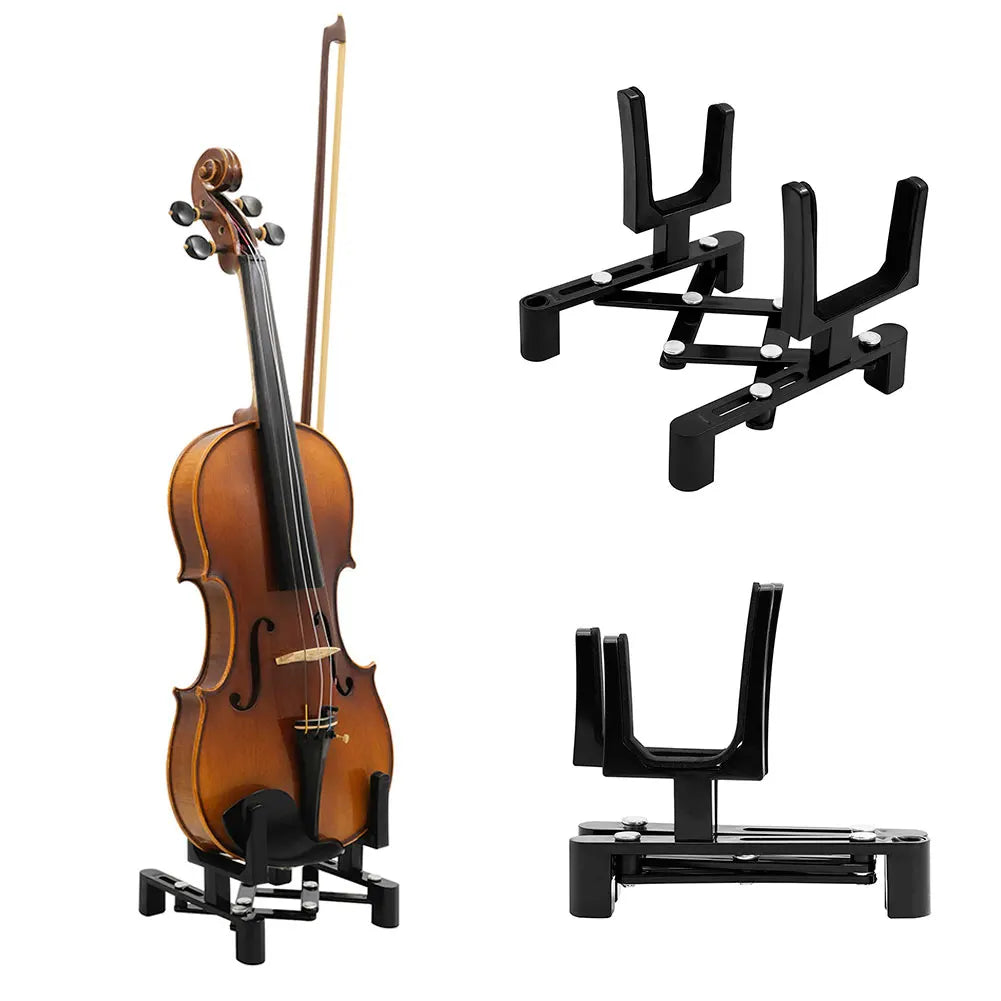 Adjustable Violin Stand – Non-Slip Folding Music Holder