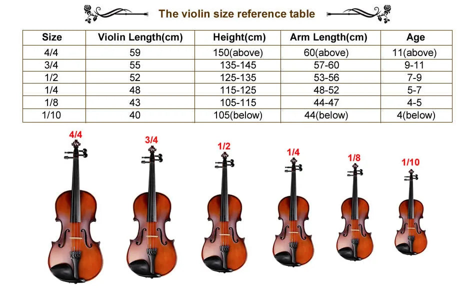 TONGLING 4/4 Professional Violin – Handcrafted Maple with Case