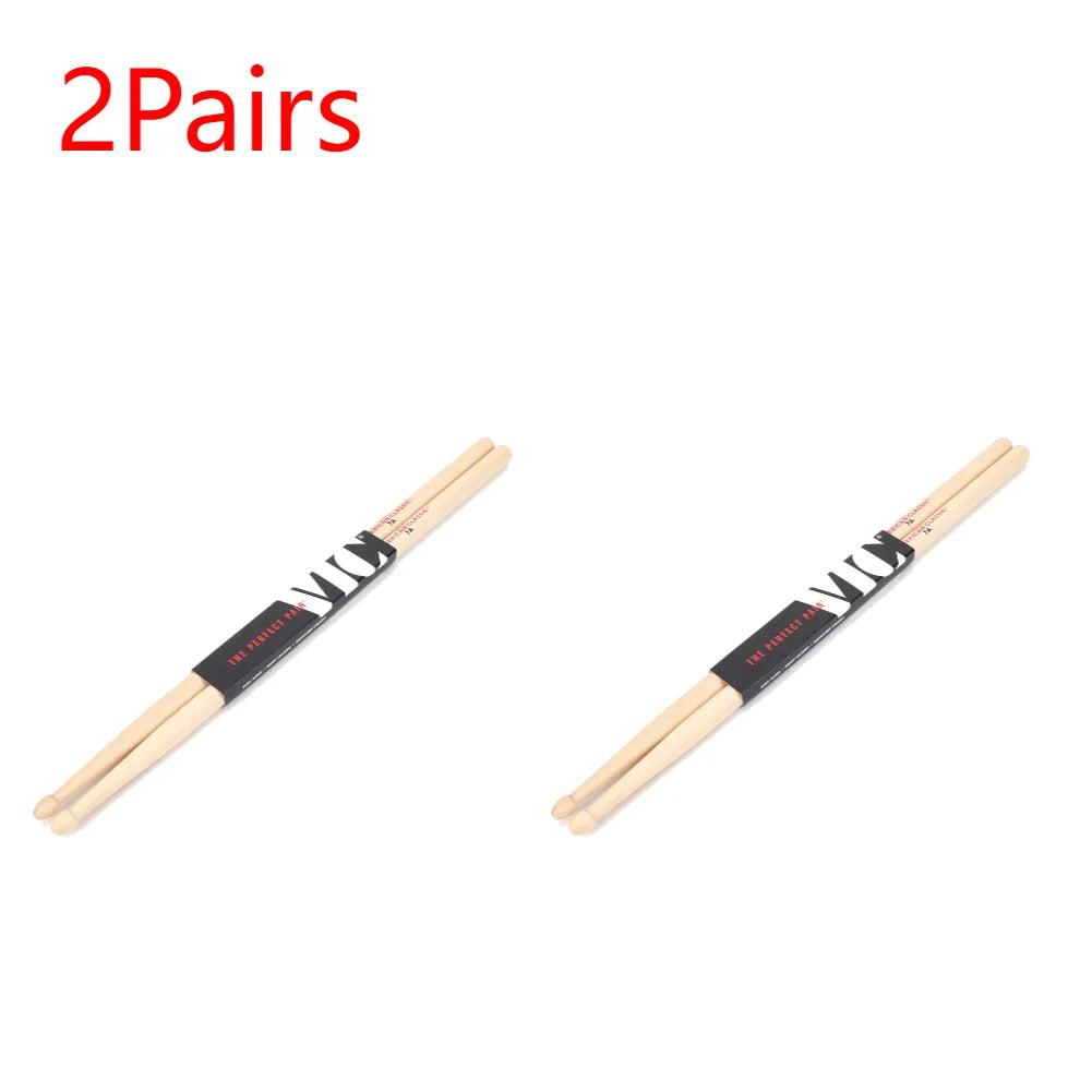10-Piece American Hickory Drumsticks – Jazz & Multi-Use