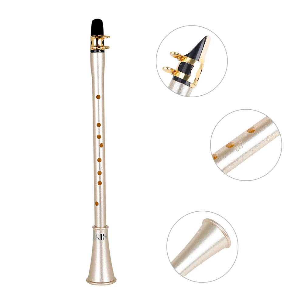 E♭ Compact Clarinet – Portable Mini Sax Clarinet with Bag