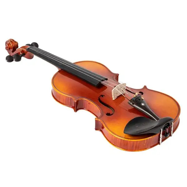 4/4 Spruce Violin – Natural Wood with Rectangular Case & Octagonal Bow