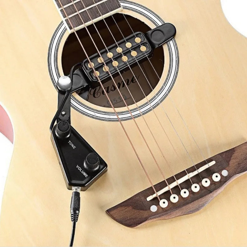 Miwayer P-011 Acoustic Guitar Pickup – Magnetic Soundhole with Controls