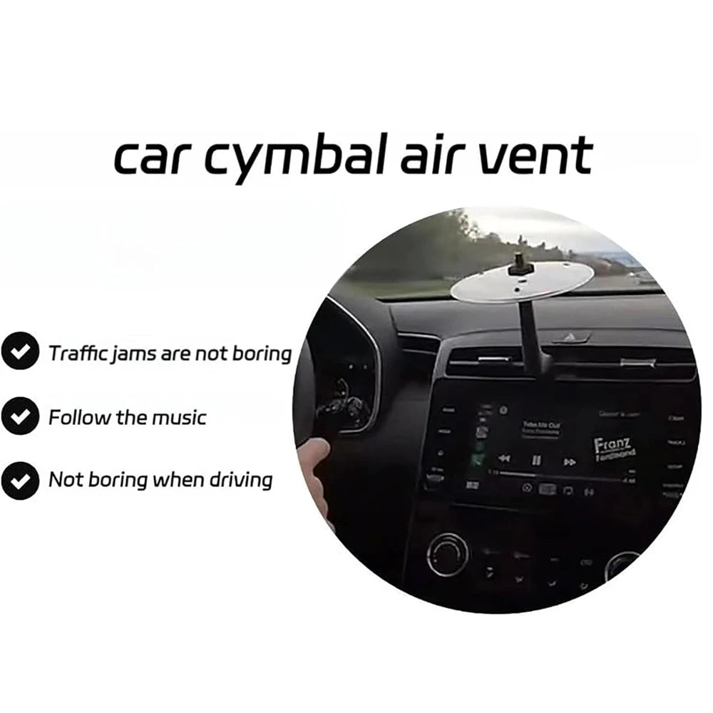 Mini Car Crash Cymbal – Air Vent Drum Accessory