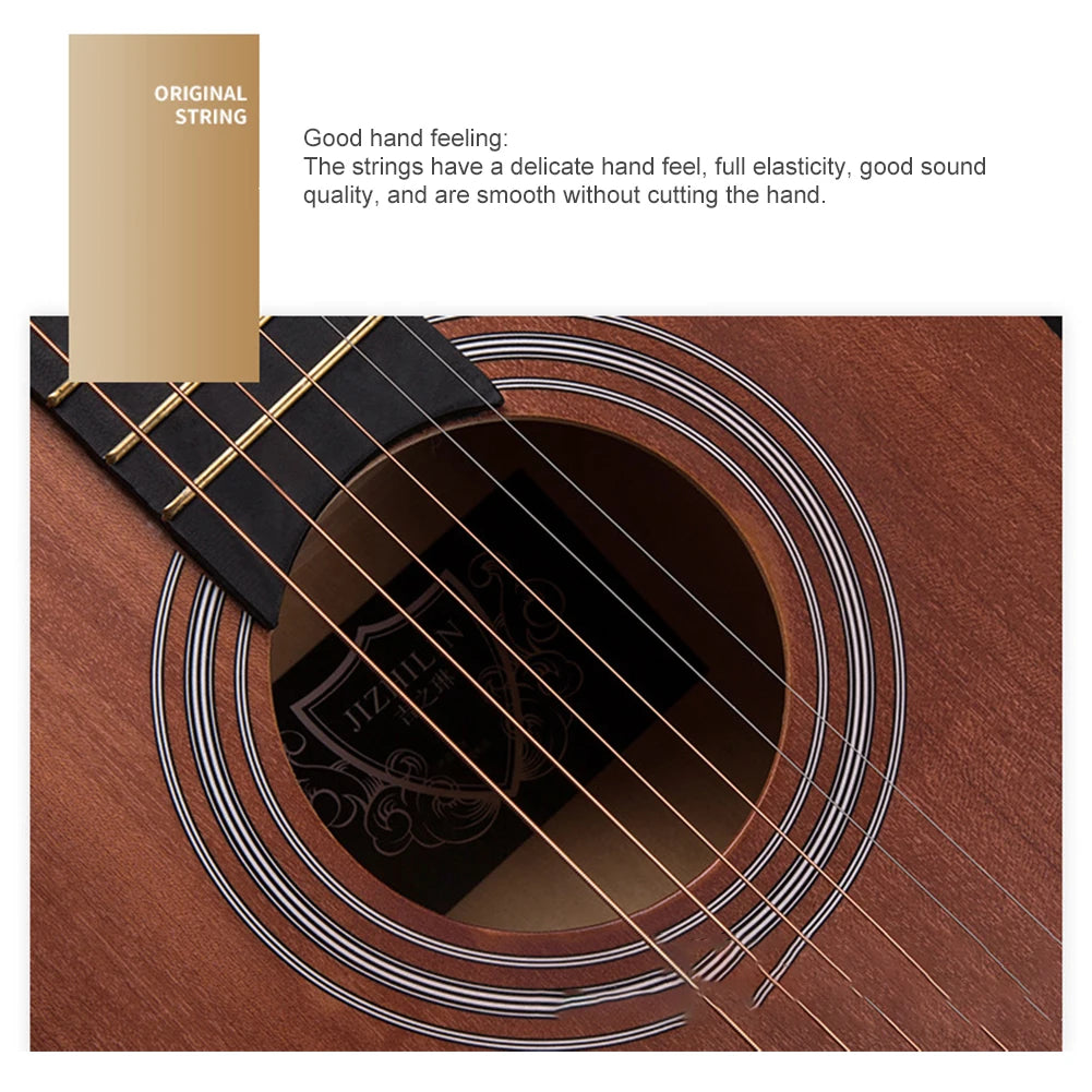 38" Student Acoustic Guitar Starter Kit – Basswood for Kids & Beginners