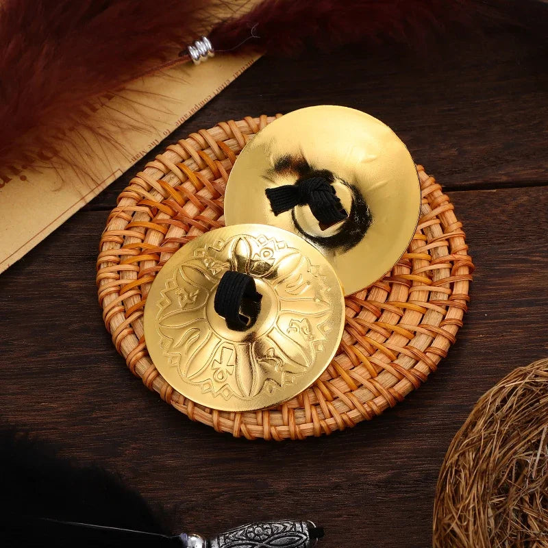 4pcs Copper Finger Cymbals – Belly Dance Mini Percussion